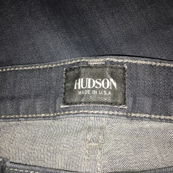 Hudson Jeans, Krista Super Skinny, gray, size 28. Raw hem, factory fading, EUC - Picture 8 of 11